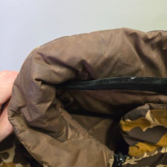 Vintage Field & Stream Camouflage Hunting Jacket Frog Skin Camo Brown Tan  Size - Picture 7 of 14